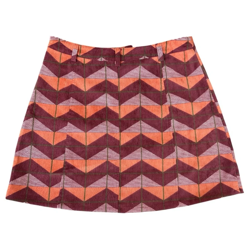 Flying Tomato VINTAGE 90’s Chevron‎ Mini Skirt - Size L
